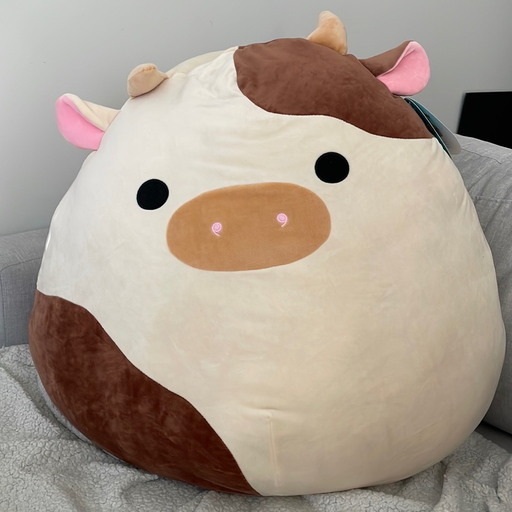 24” Squishmallow Cow “Ronnie” NEW